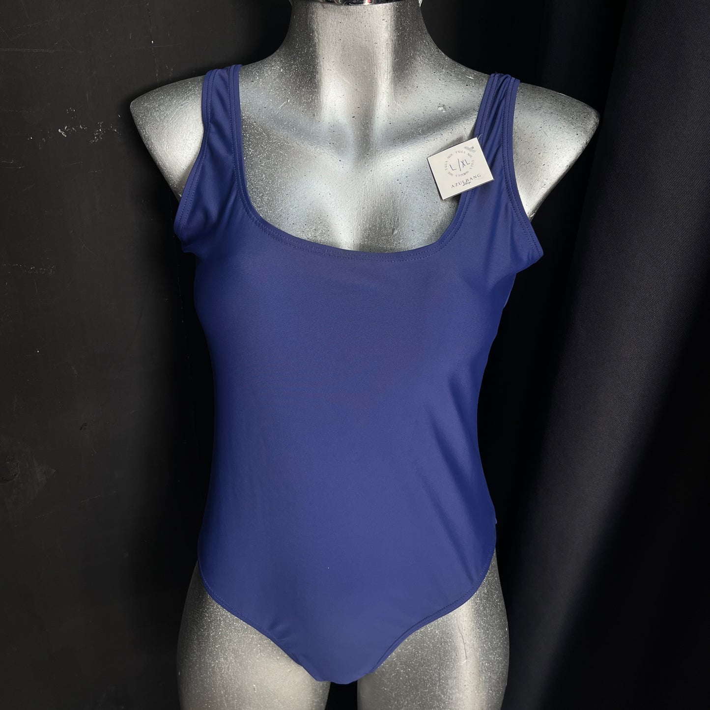 Traje de baño completo azul marino