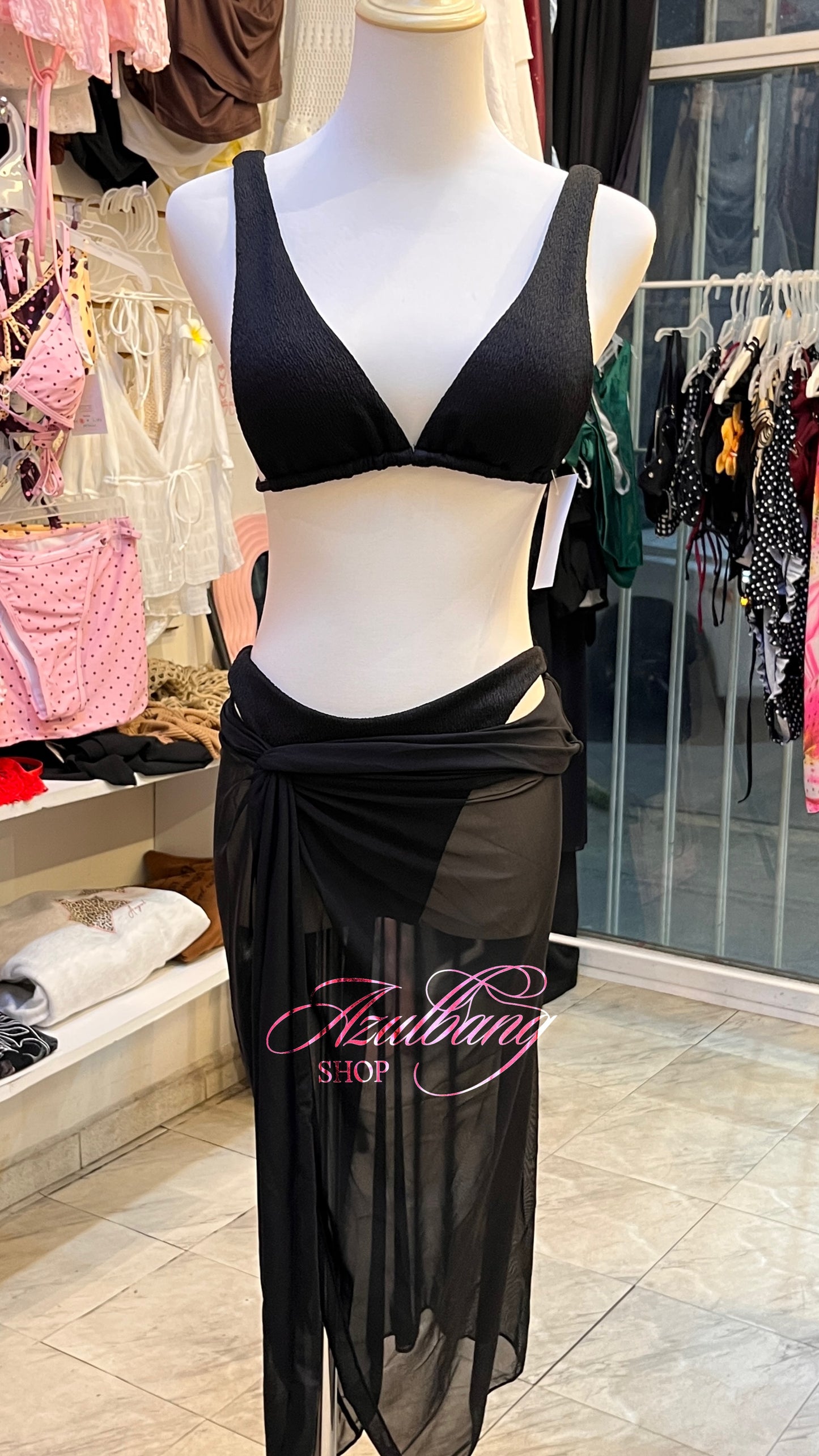 Traje de baño 3pzs pareo