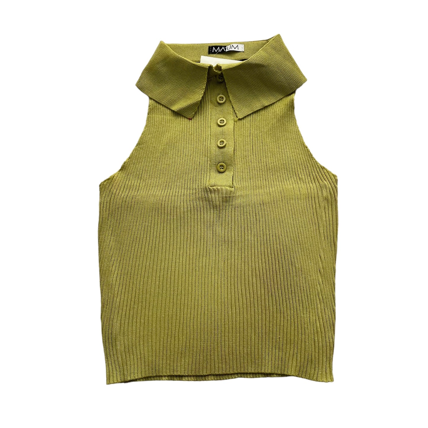 Blusa con cuello verde