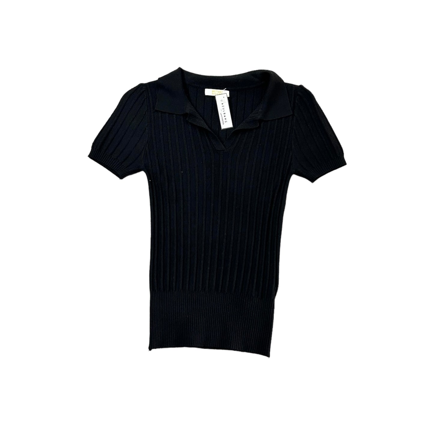 Blusa basic black cuello