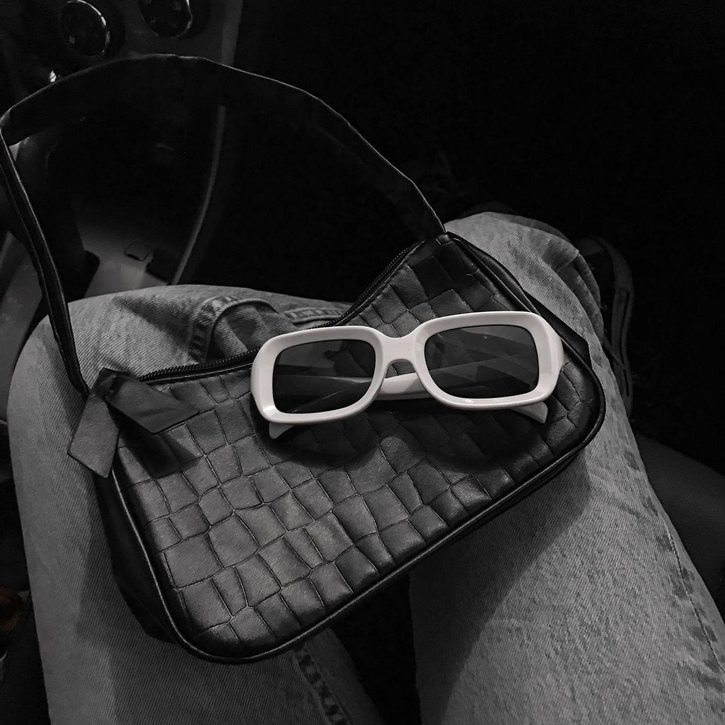 Lentes rectangli blanco