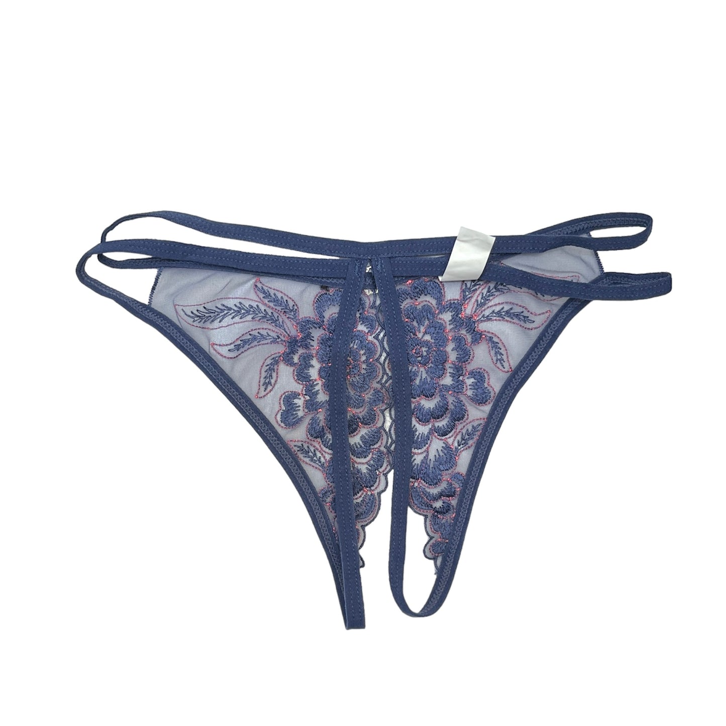 tanga abertura azul marino
