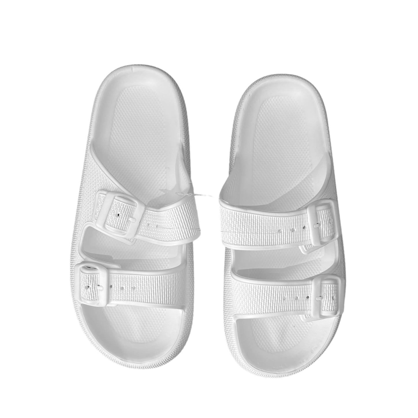 Sandalia con hebilla blanca