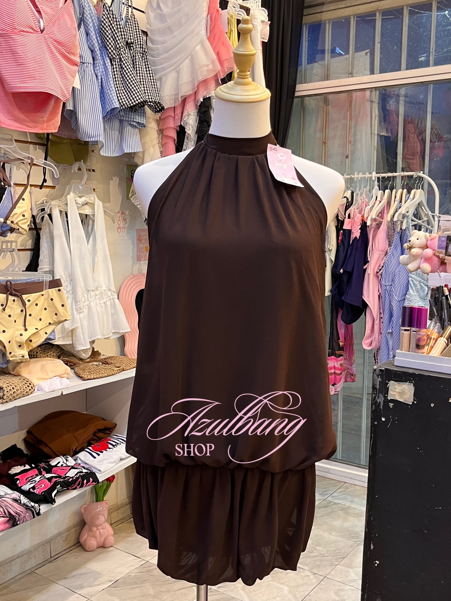 Vestido café