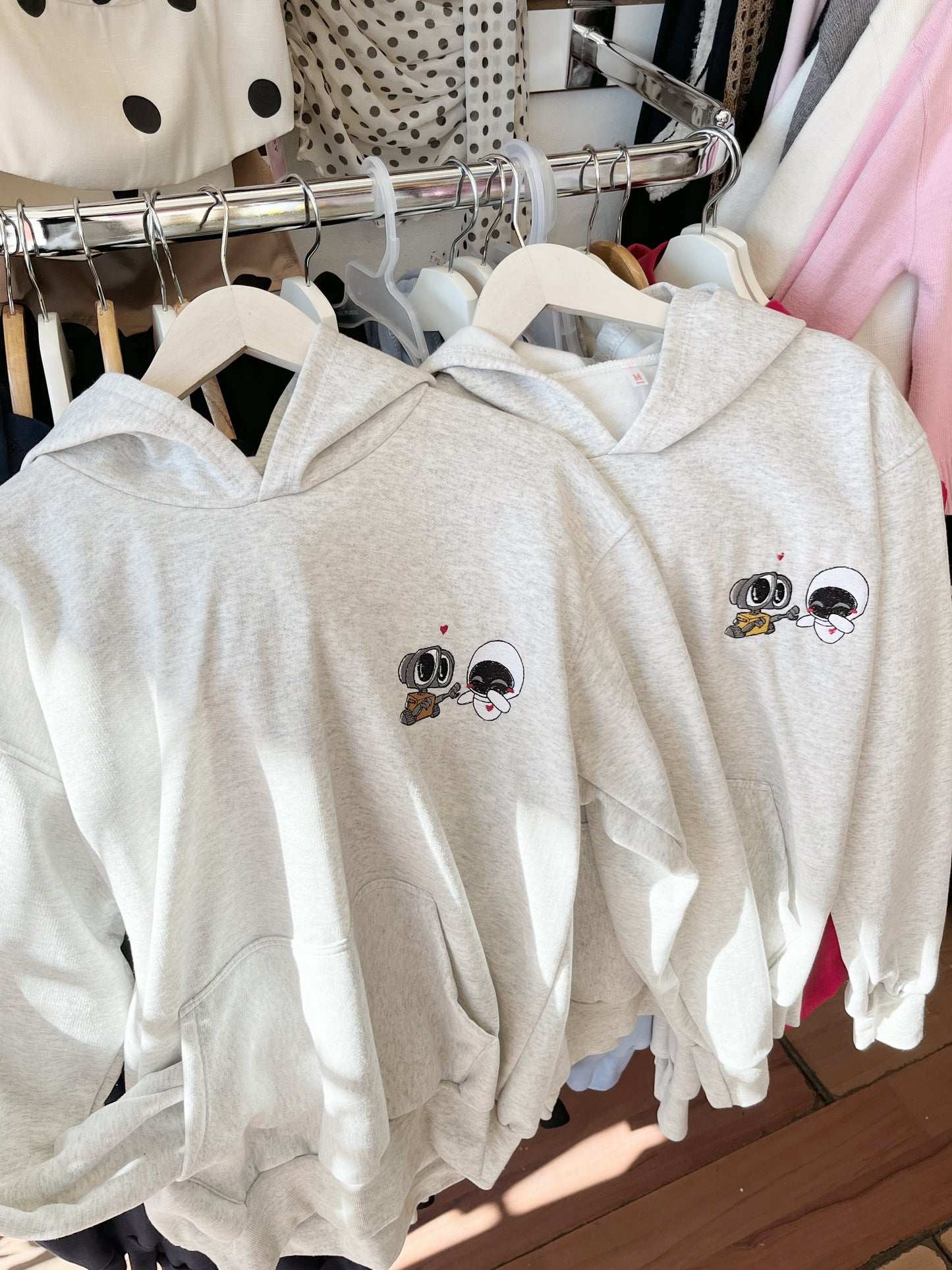 Hoodie dúo Wall-e y Eva