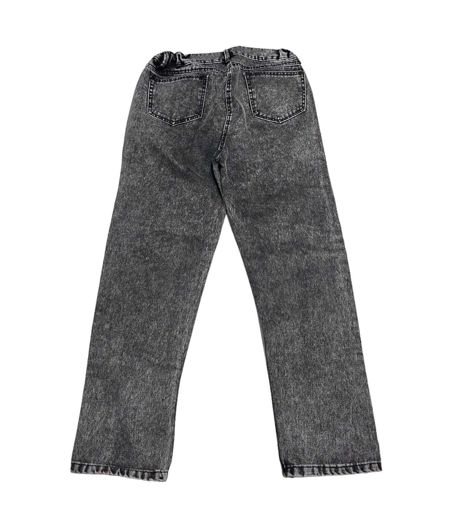 Mom jeans mezclilla rota gris