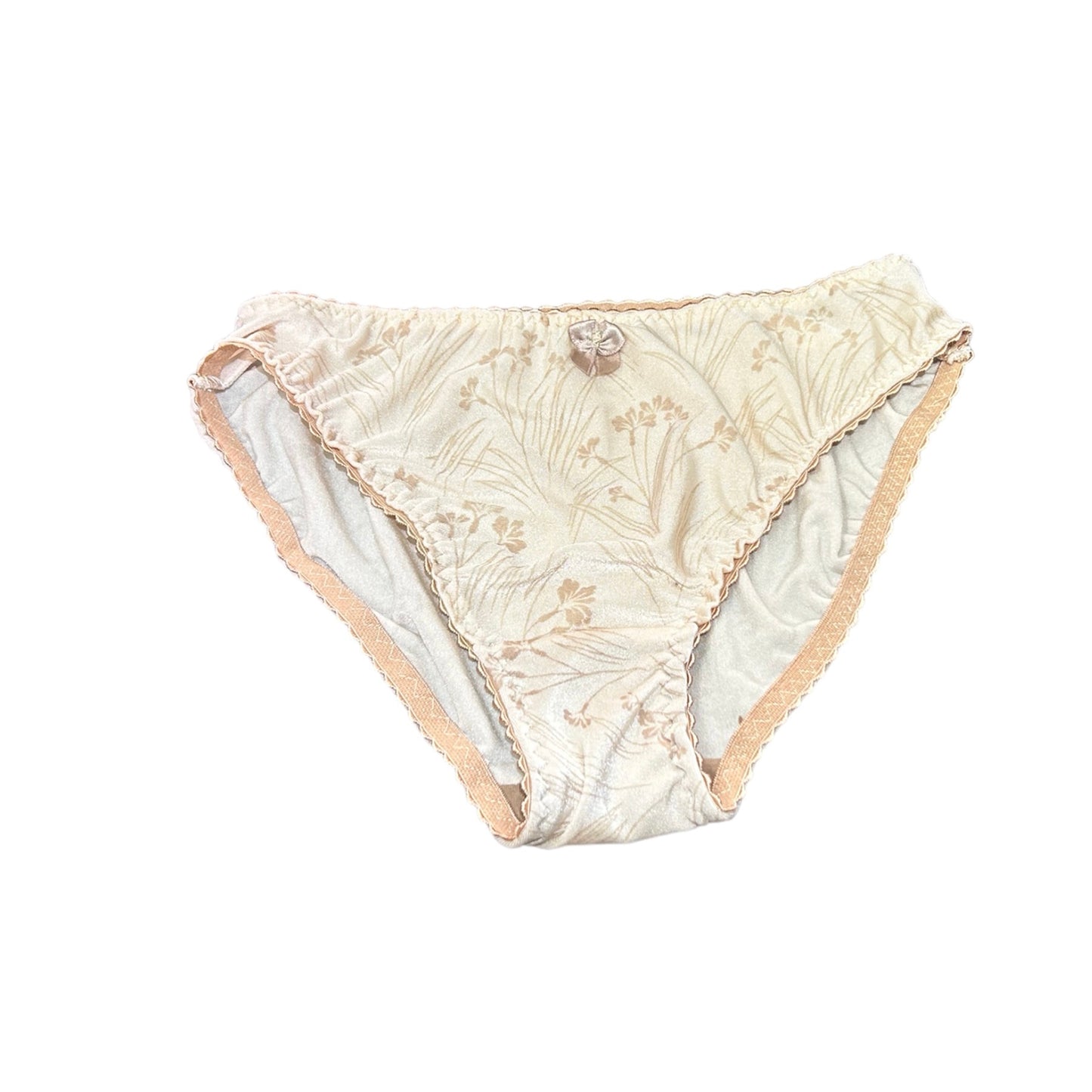Bikini básico flores beige