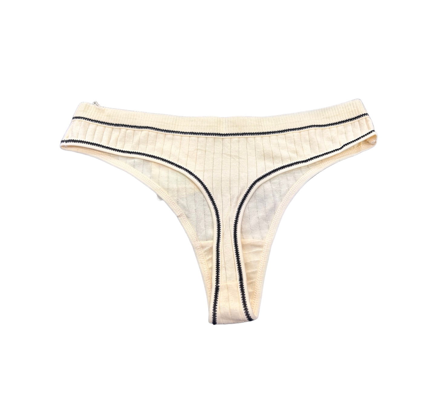 Tanga rayas beige