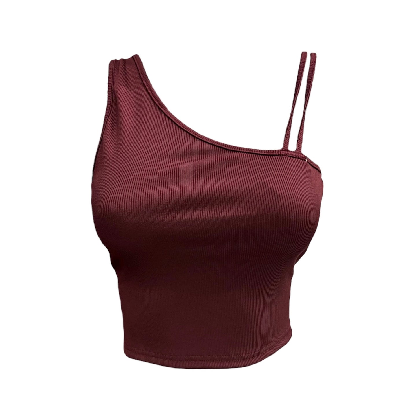 Blusa asimétrica vino