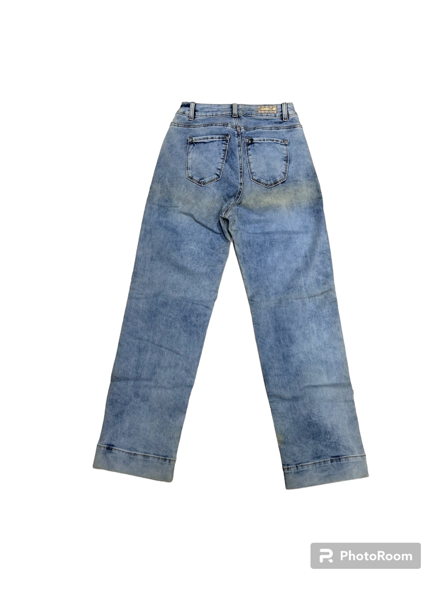 Mom jeans mezclilla lisa deslavado mex