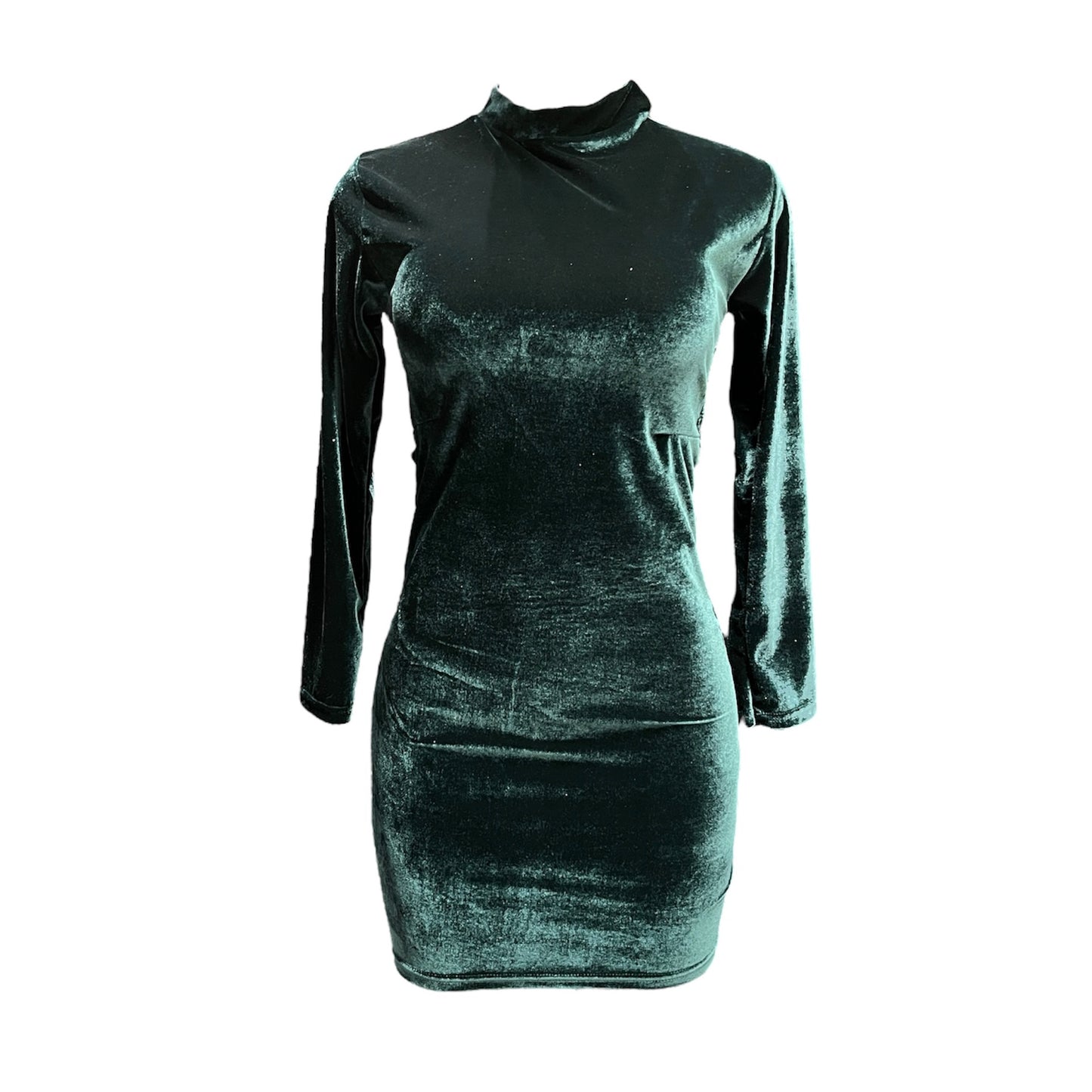 Vestido completo terciopelo verde