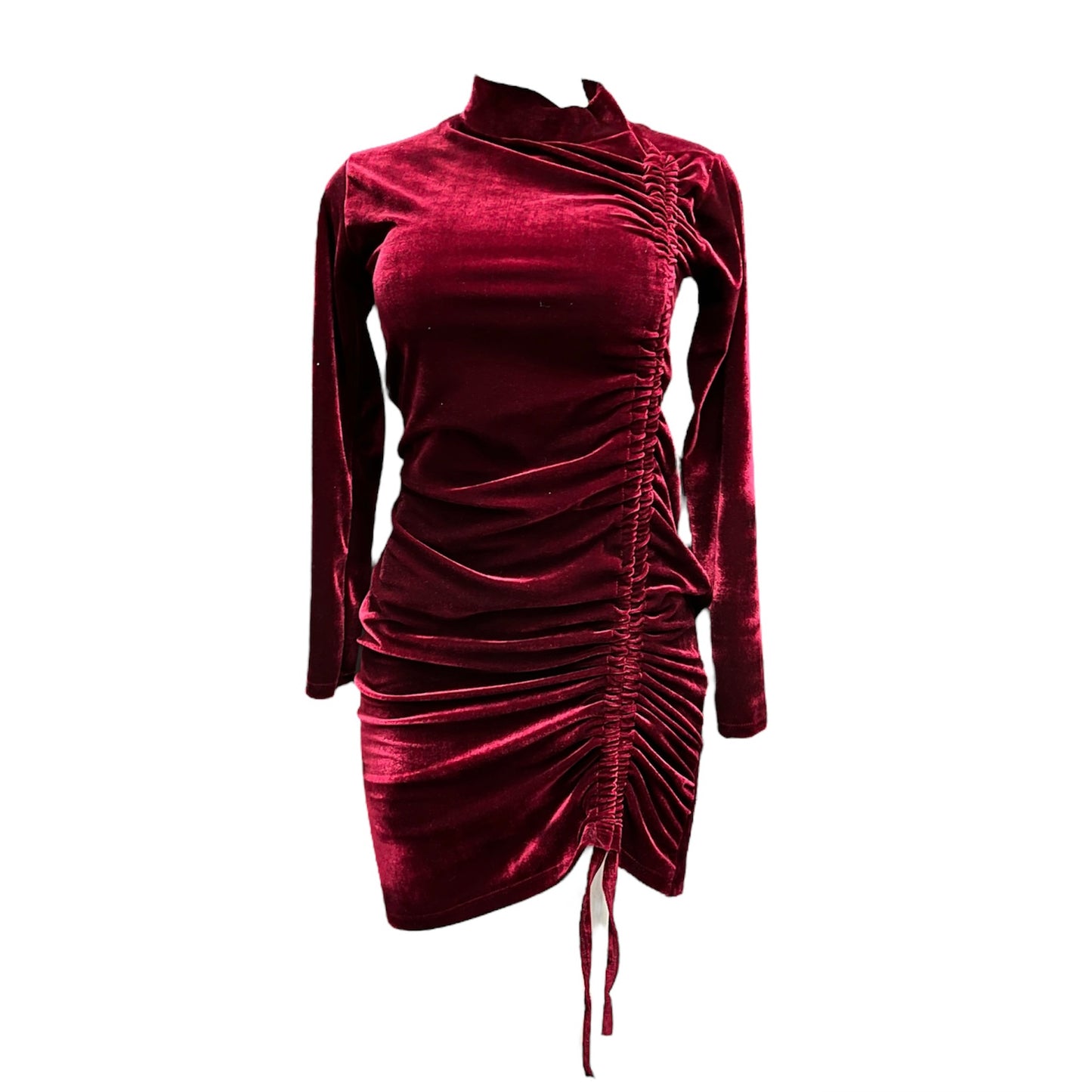 Vestido ribet terciopelo rojo