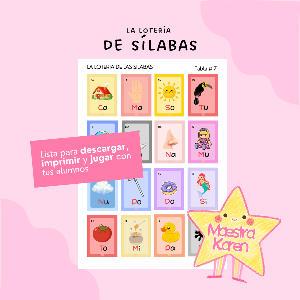 La lotería de las sílabas