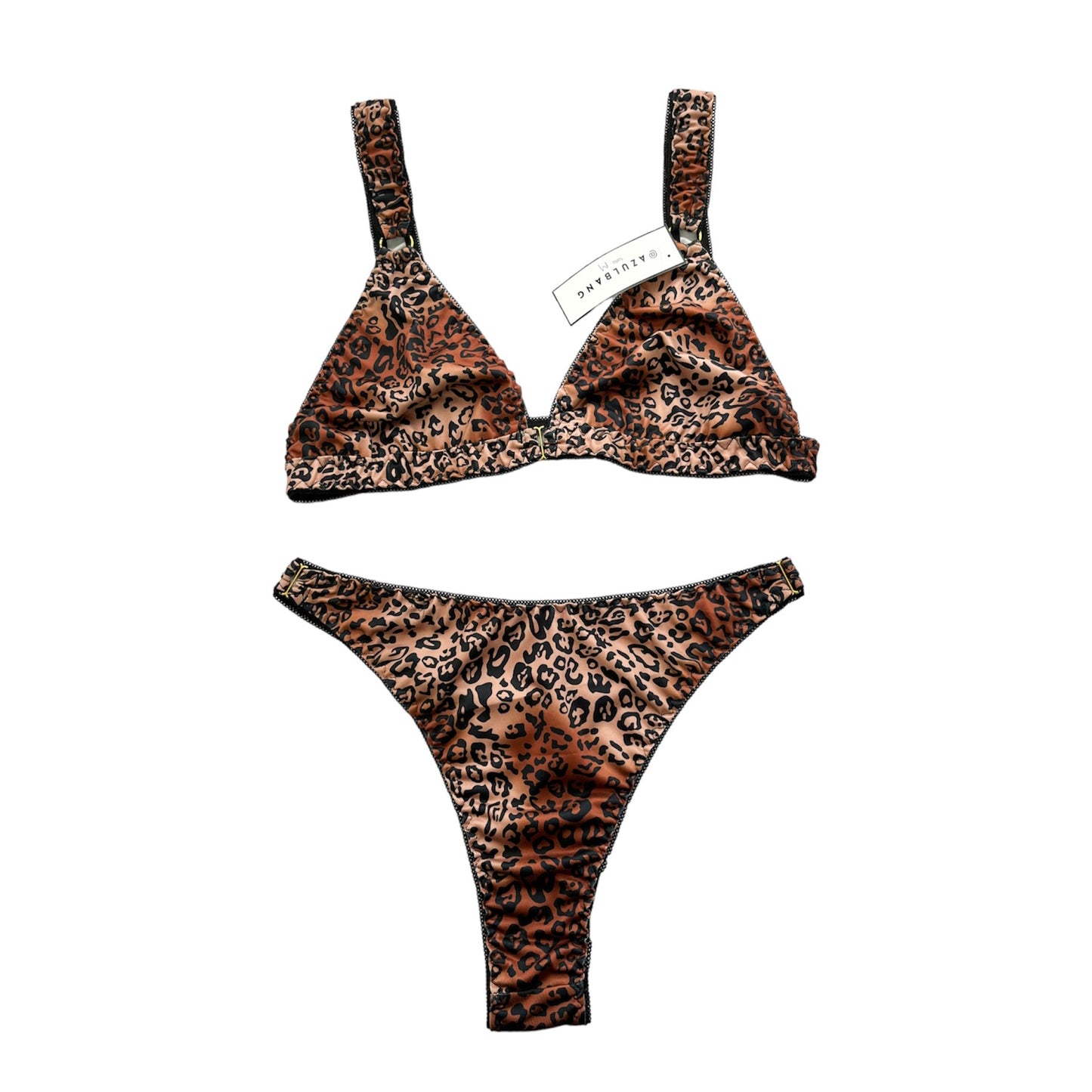 Set lencería leopard