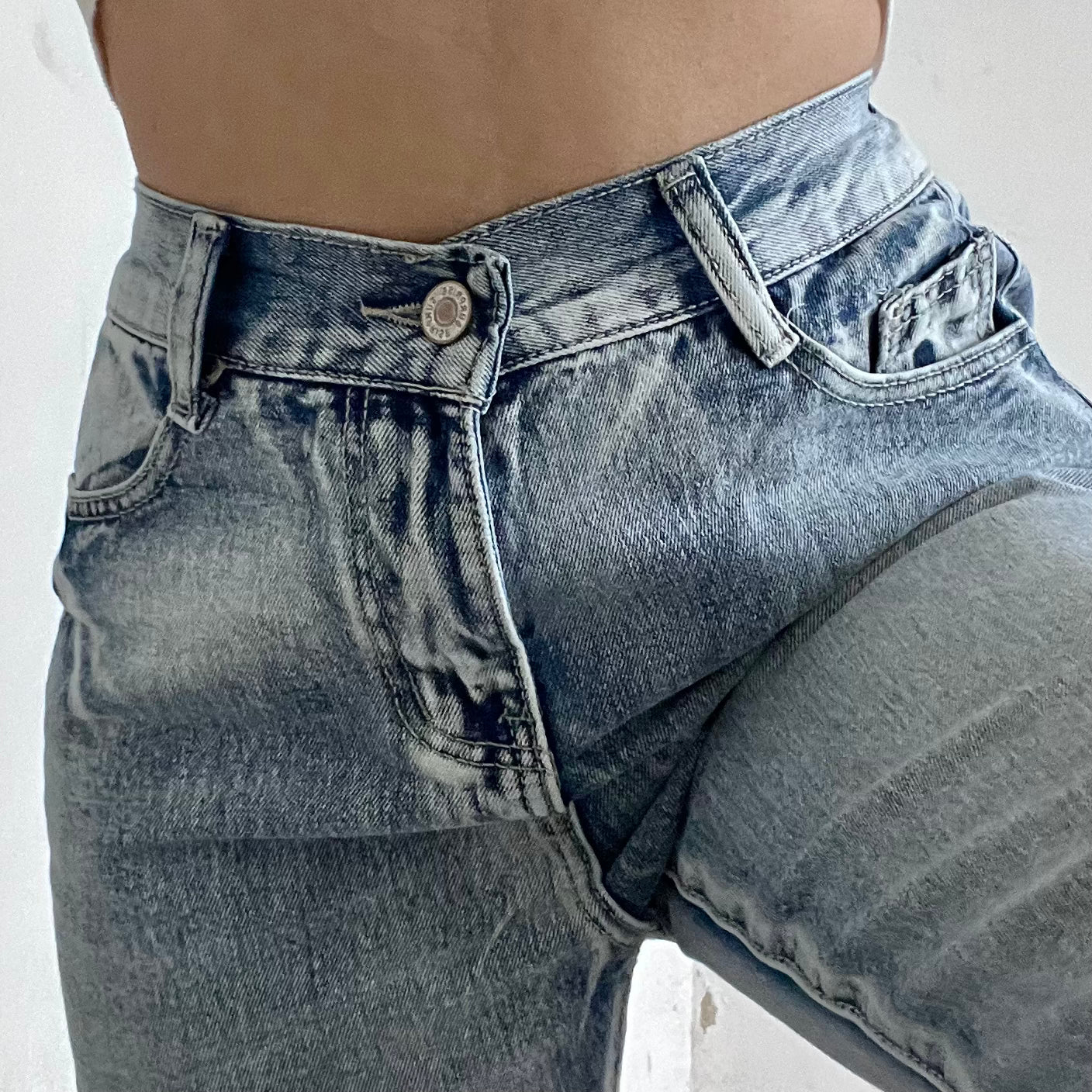 Jeans jogger mezclilla