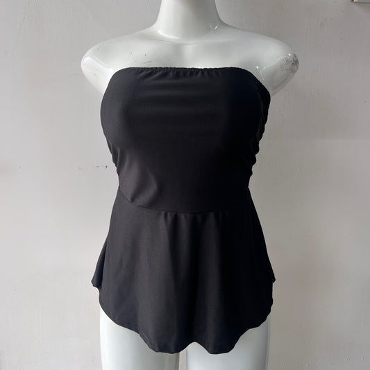 Blusa strapple negra