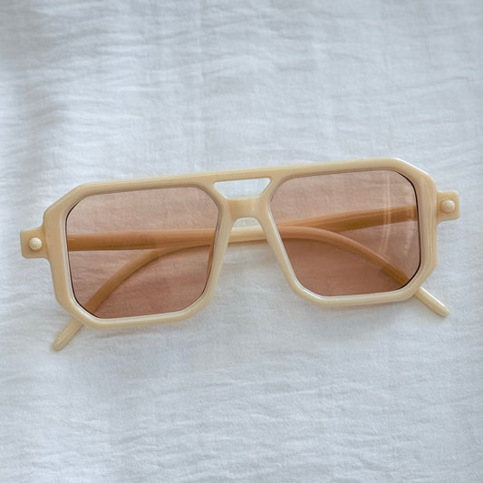 Lentes vintage beige