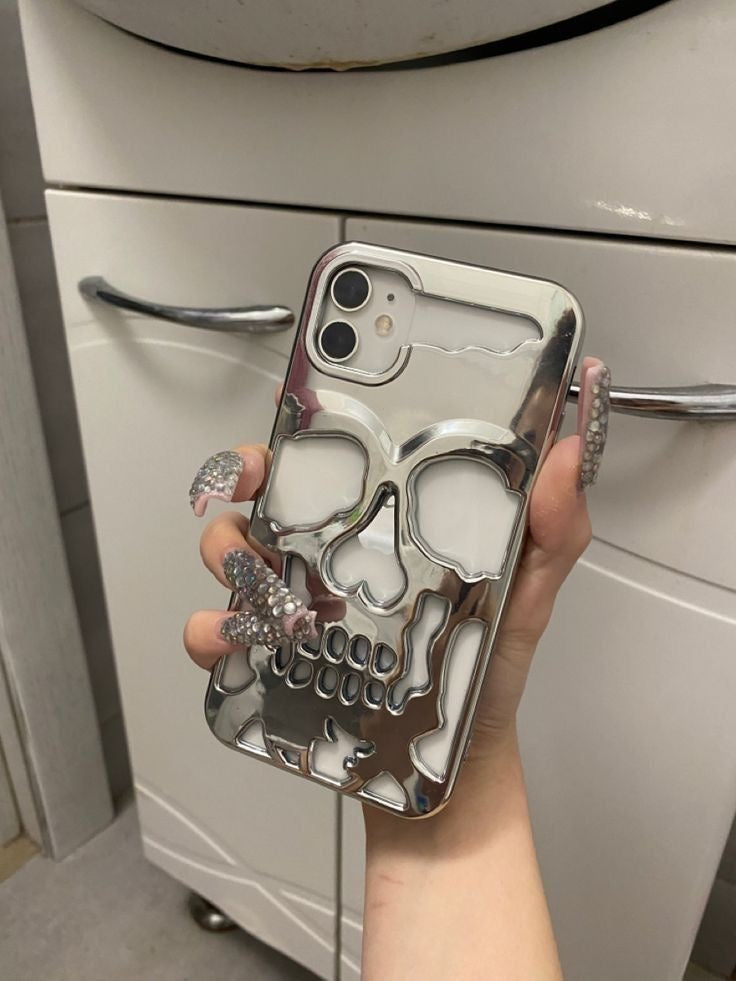 Funda calavera metálica