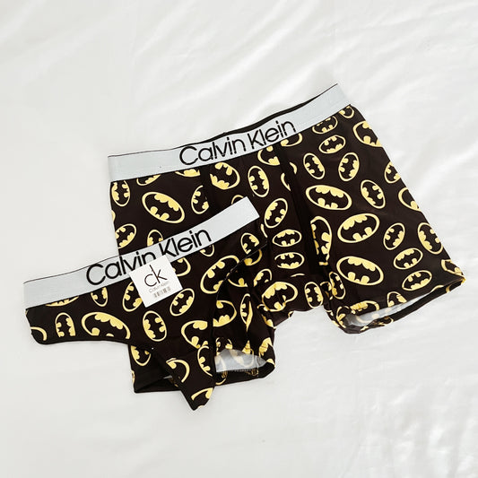 Dúo boxer y tanga batman