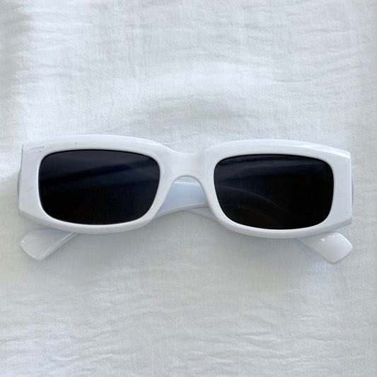 Lentes rectangular blanco