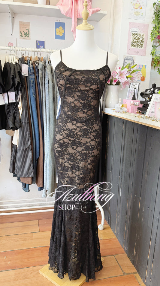 Vestido encaje negro