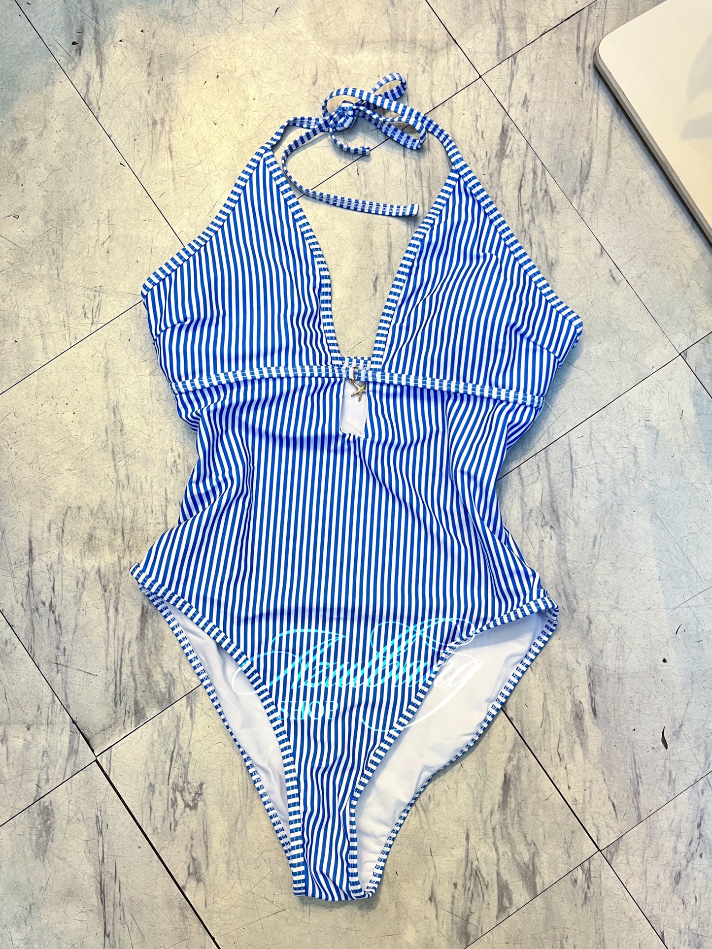 Traje de baño completo rayas