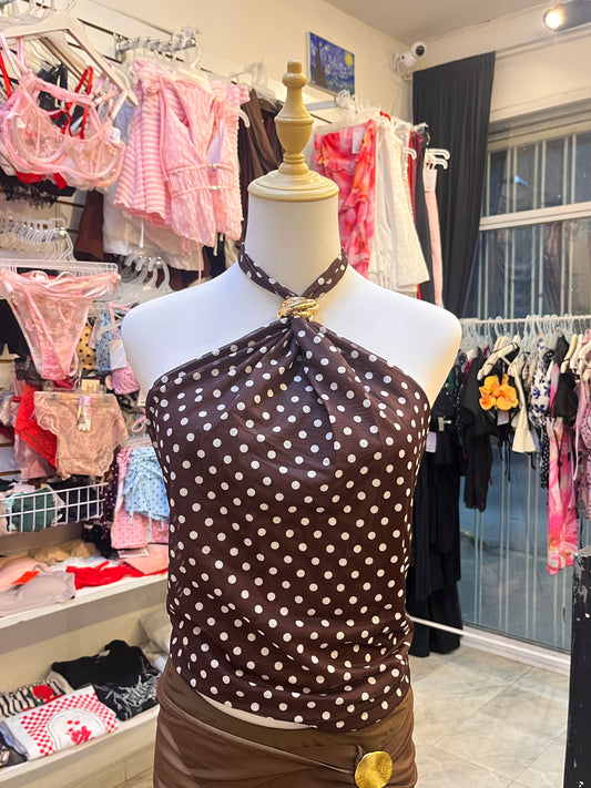 Top polka dots accesorio