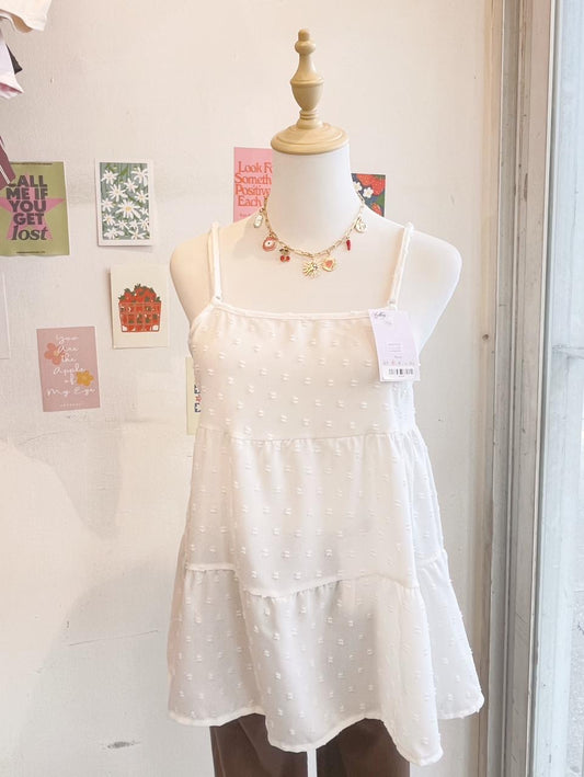 Blusa blanca puntos