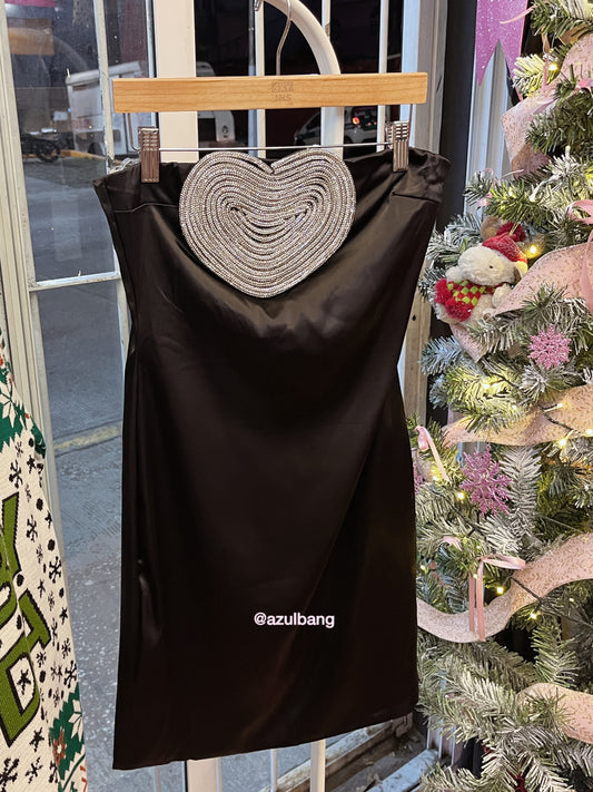 Vestido strapple corazón