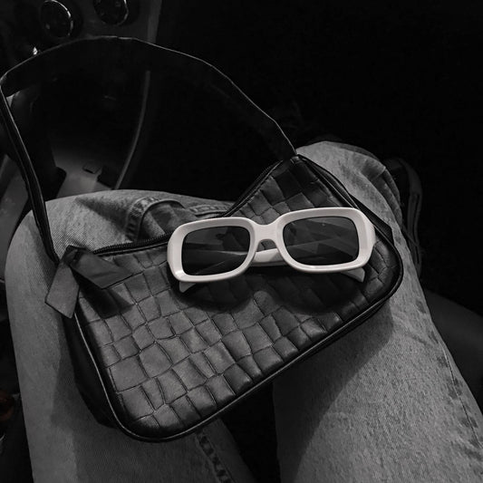 Lentes rectangli blanco