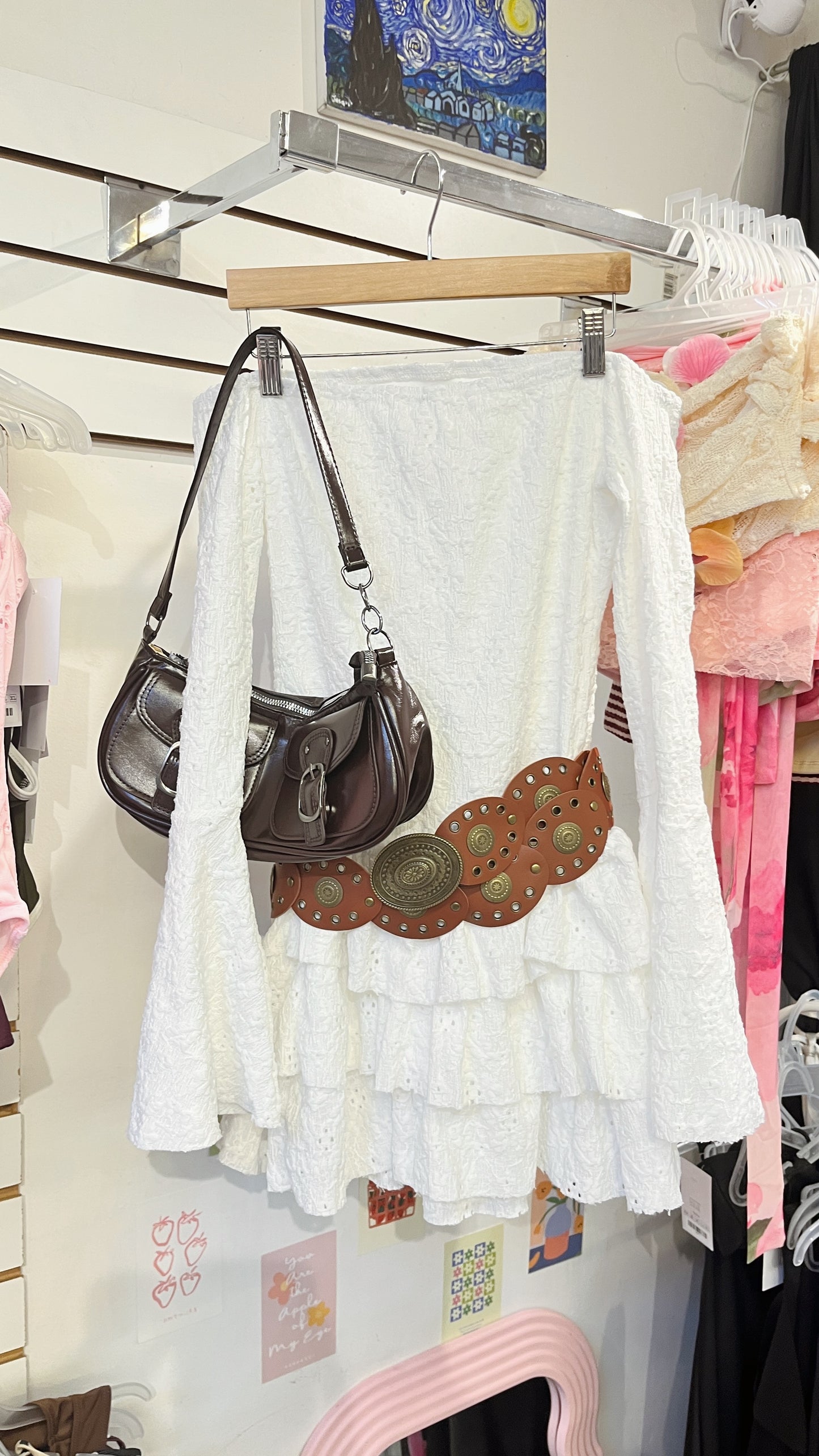 Vestido strapple cowboy