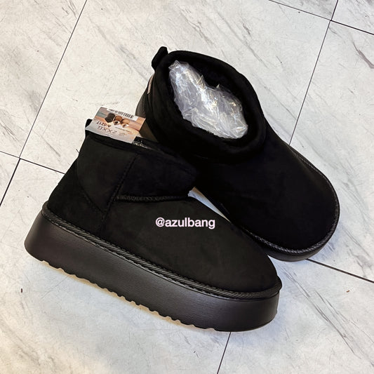 Botas afelpadas negras