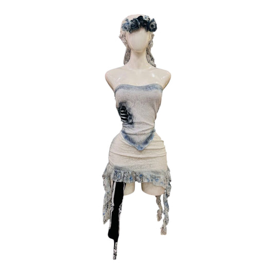 Disfraz Cadaver de la novia corto