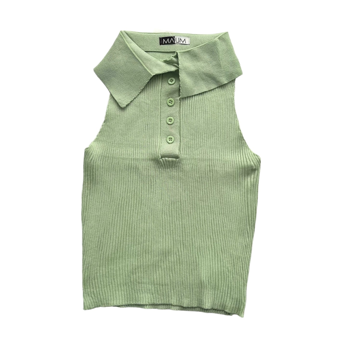 Blusa con cuello menta