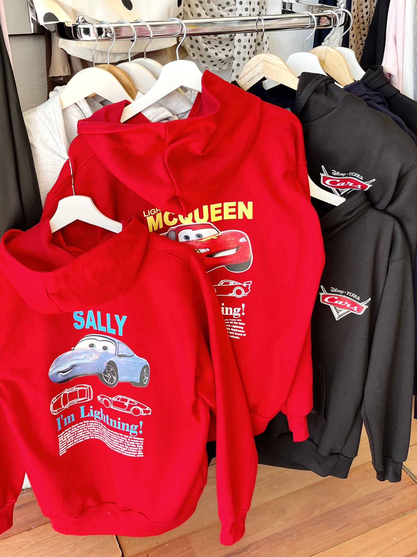 Hoodie dúo cars rojo