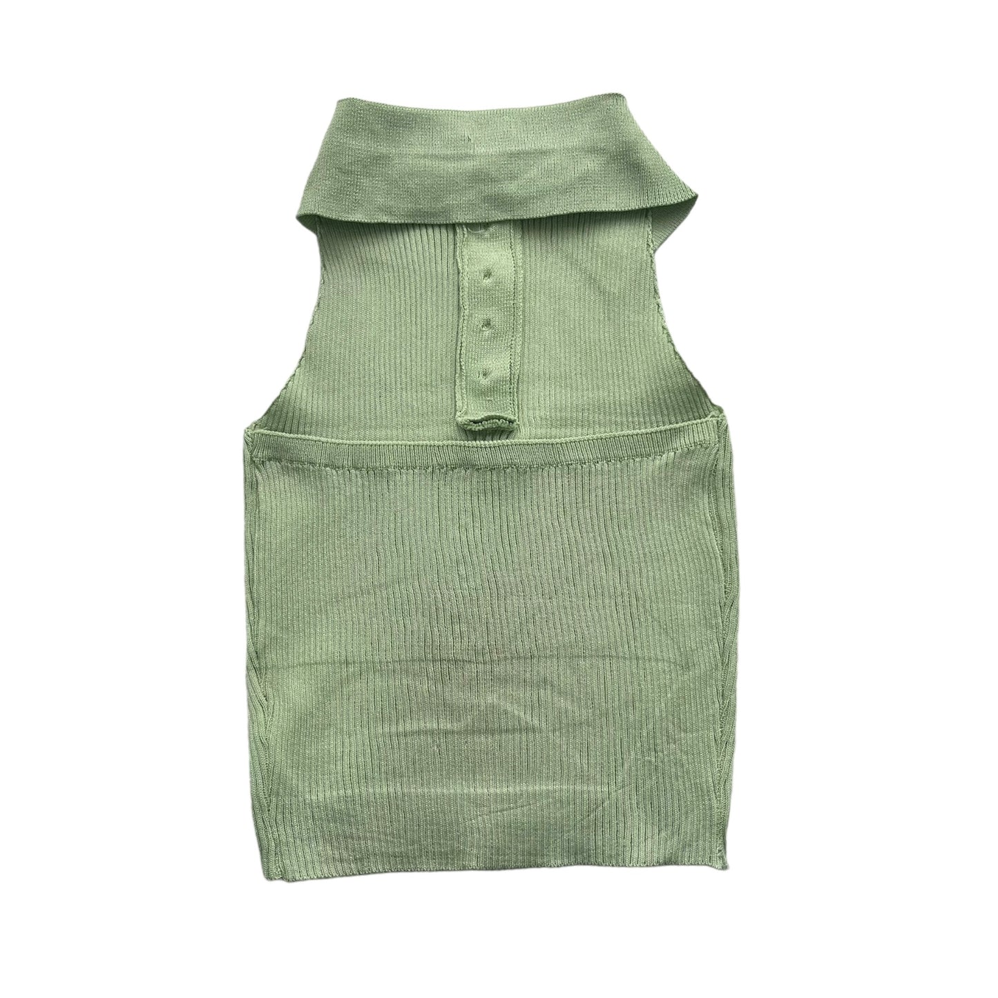 Blusa con cuello menta