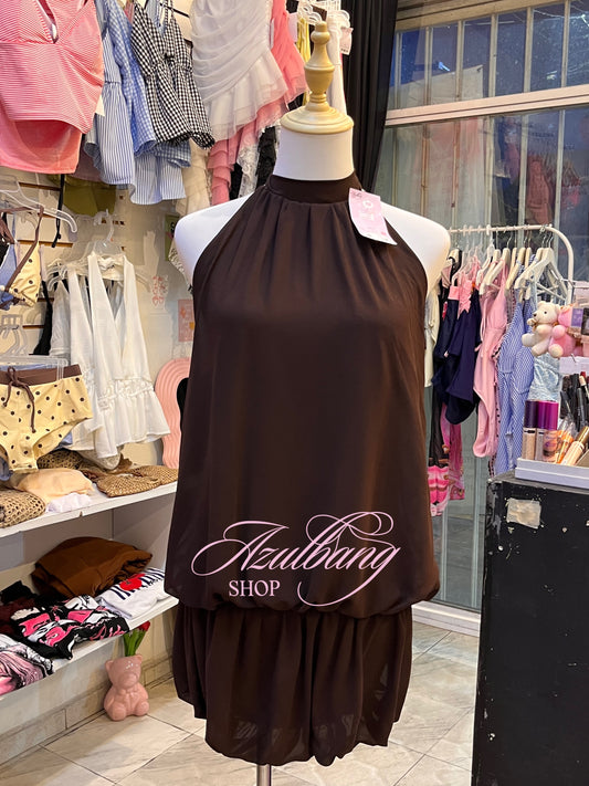 Vestido café