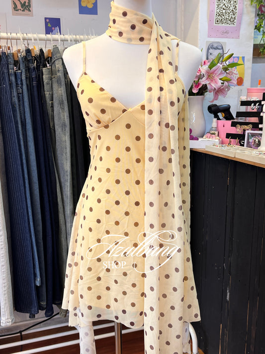 Vestido polka amarillo