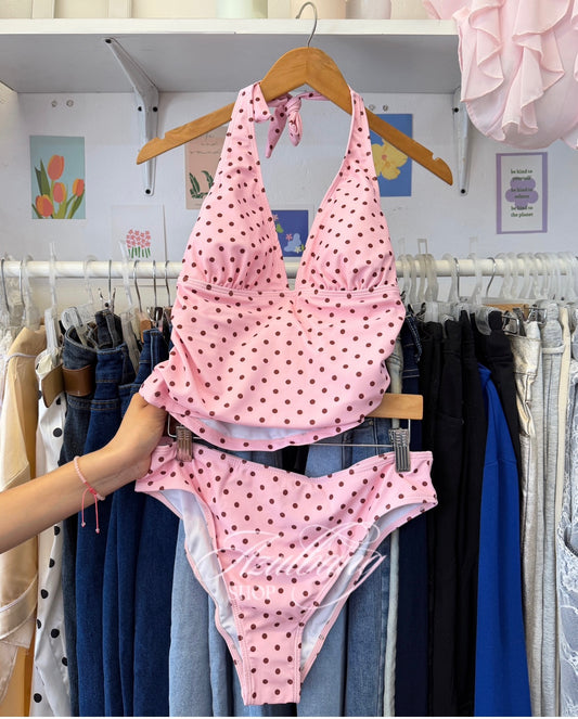 Traje de baño tankini polka dots rosita