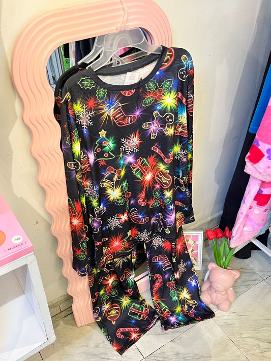 Pijama luces navidad