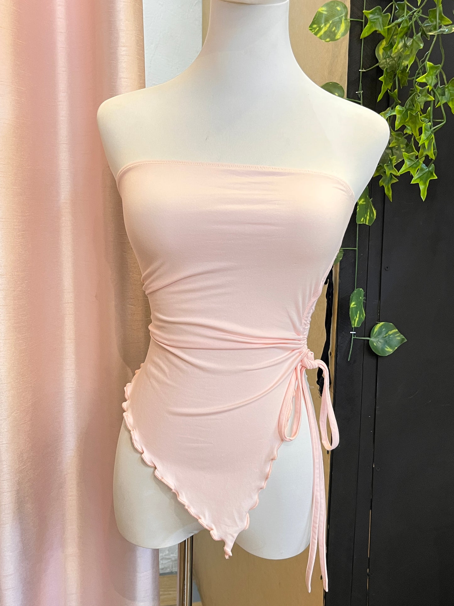 Blusa strapple triángulo