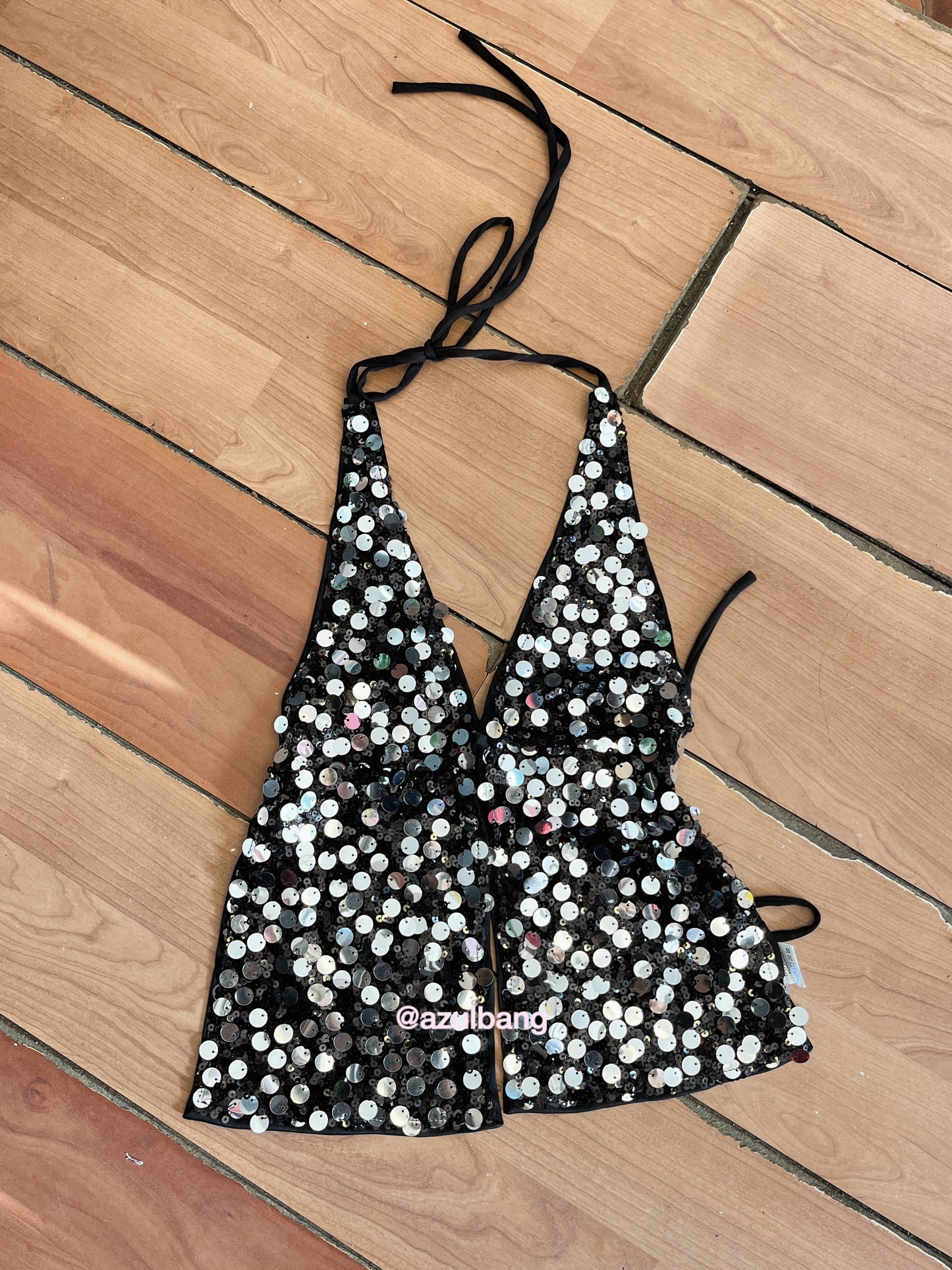 Blusa lentejuela escotada