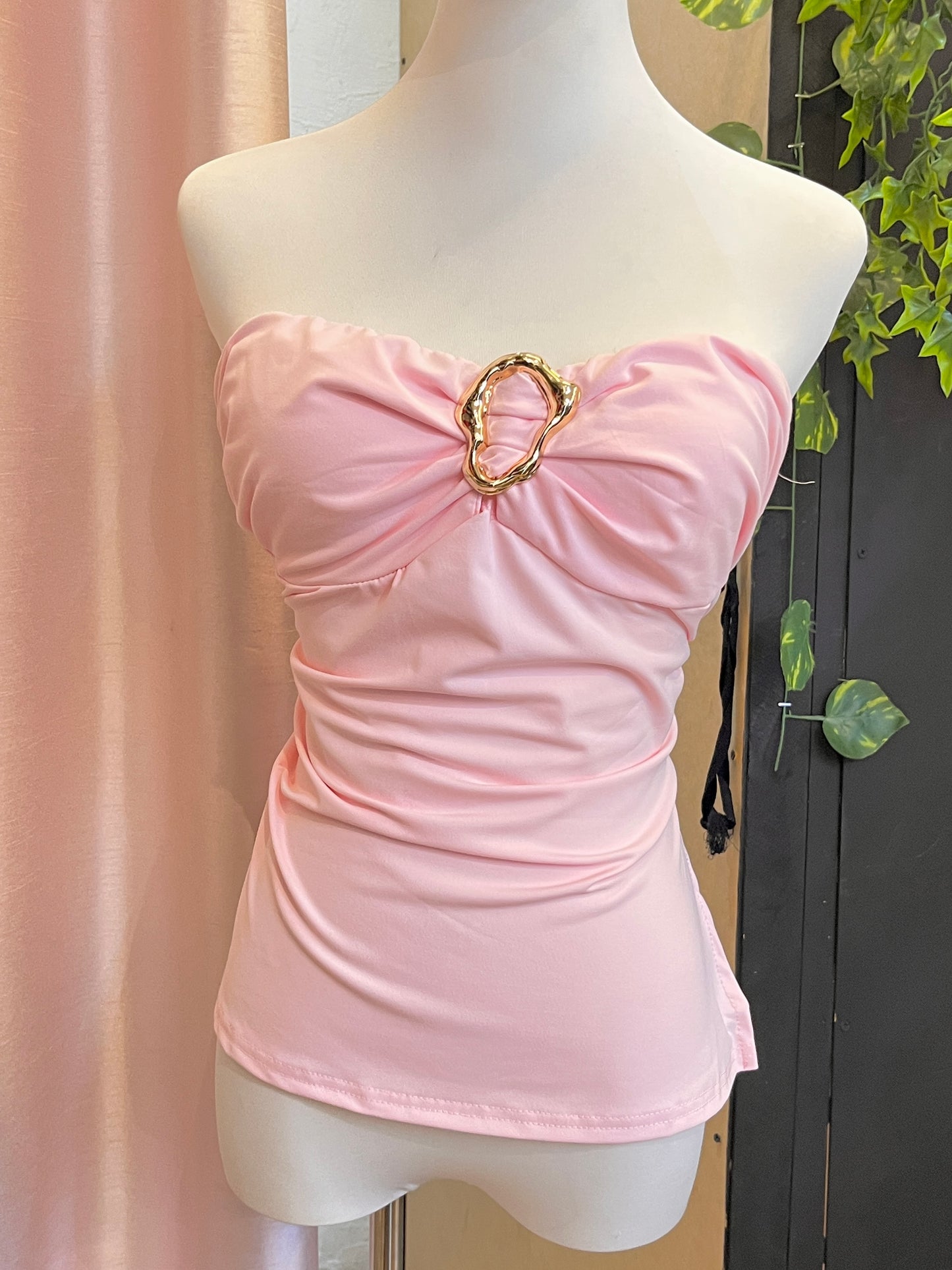 Blusa strapple hebilla