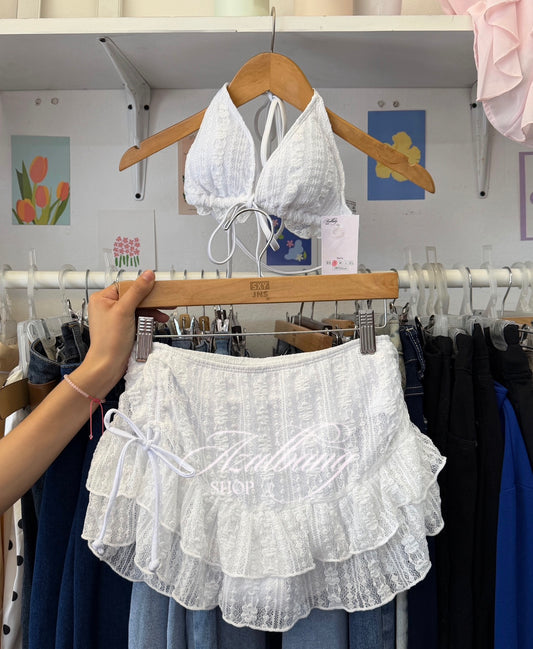 Traje de baño 3 piezas con faldita