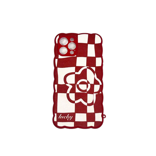 Funda red velvet flor