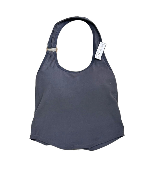 Blusa cuello O gris oscuro