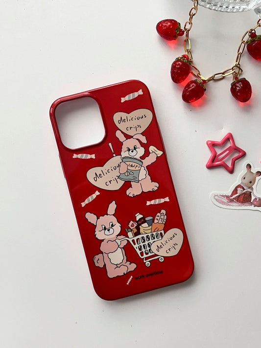 Funda conejo rosa