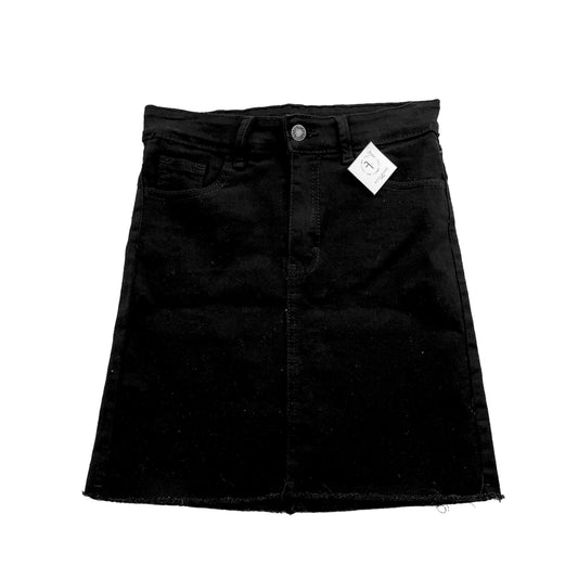 Falda mezclilla negra